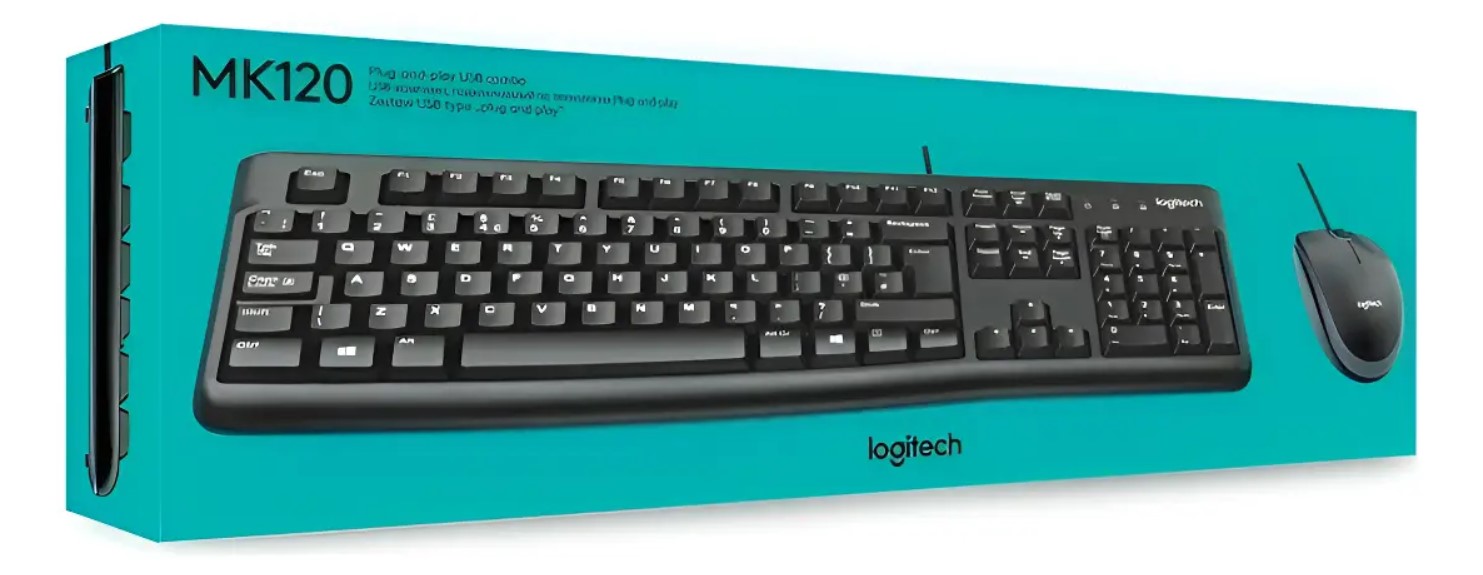 Kit Teclado y Mouse Logitech MK120