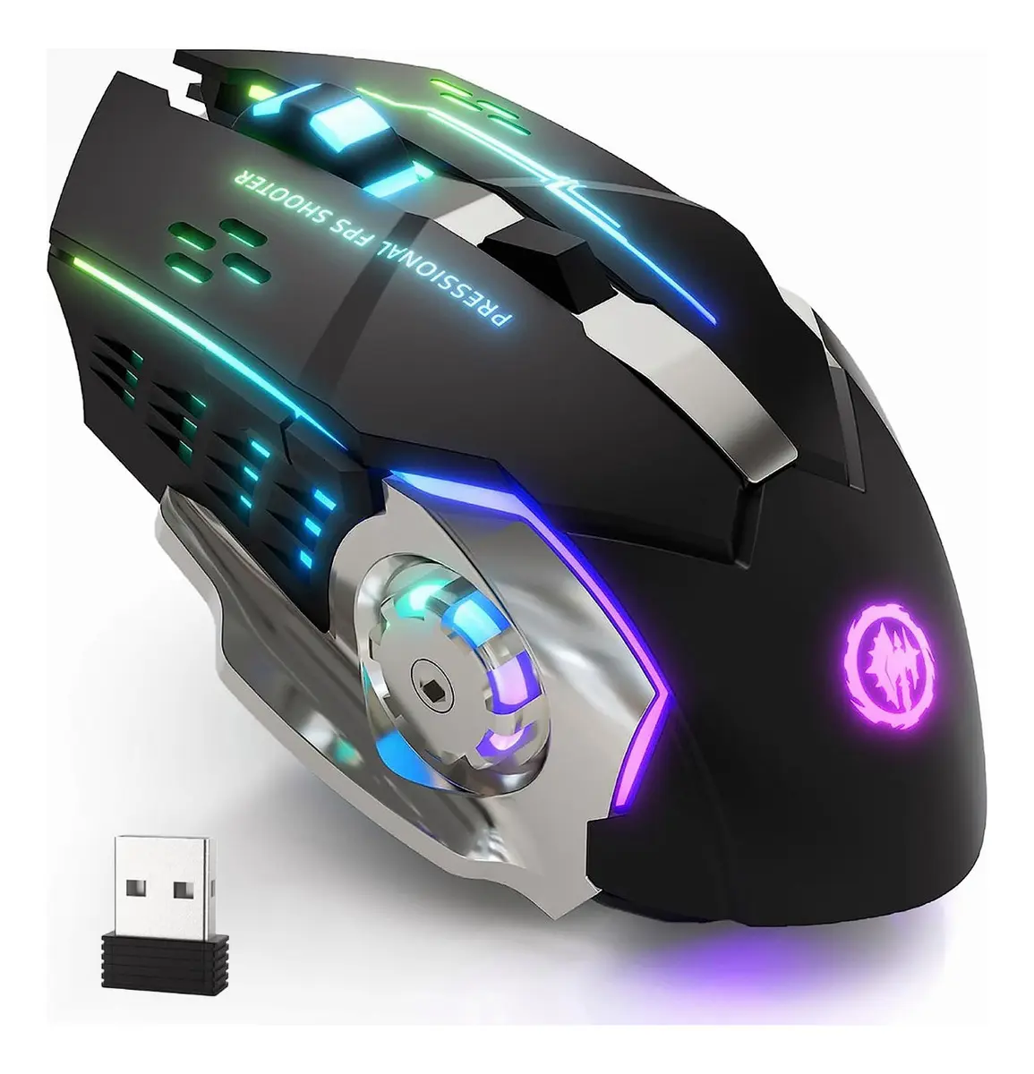 Mouse Gamer Inalámbrico Recargable
